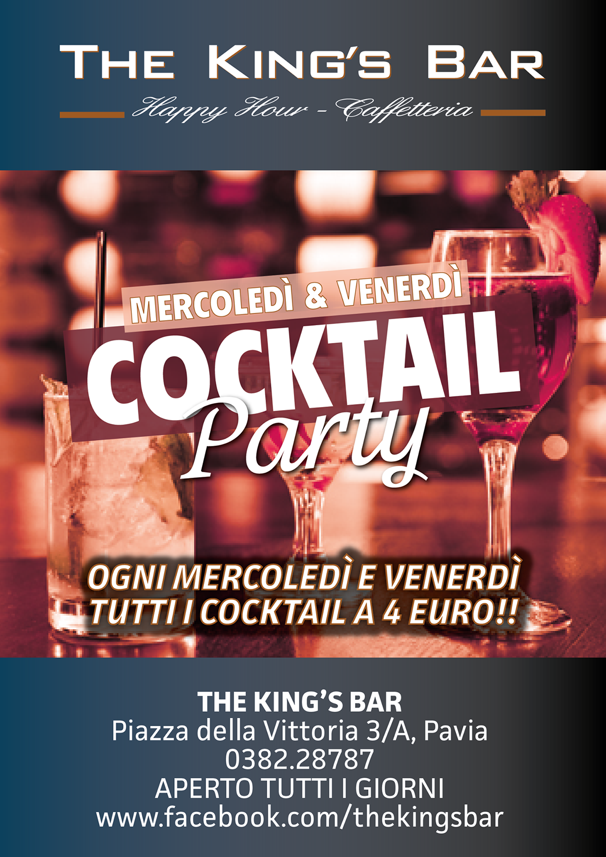 bar cocktail graphics flyer