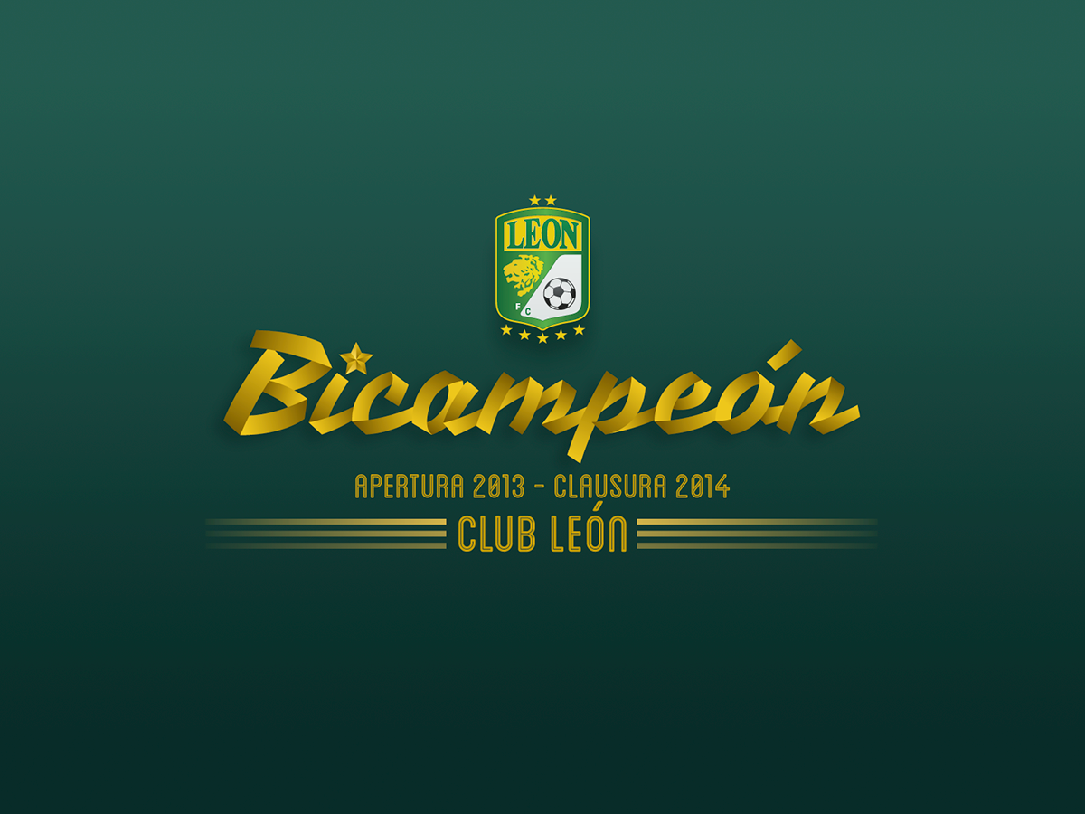 Bicampeón / Club León on Behance