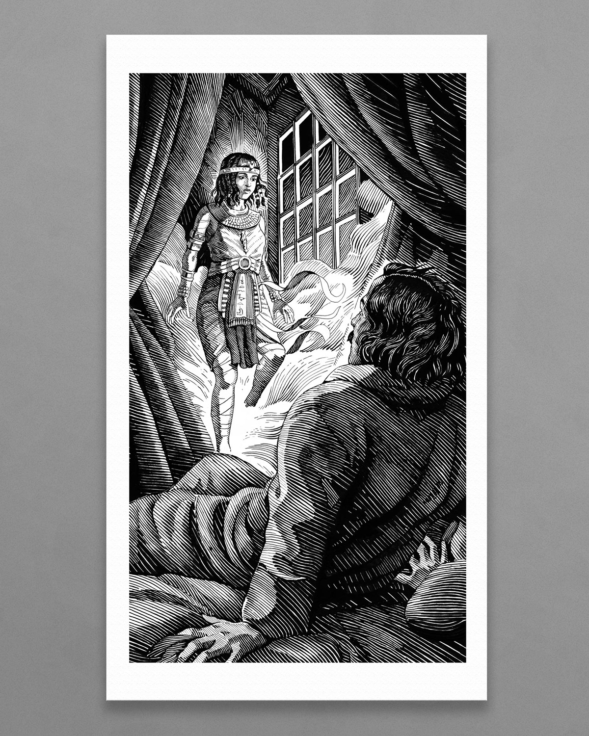 ILLUSTRATION  dip pen and ink book illustration Drawing  ink illustration black and white Victorian gothic horror dark