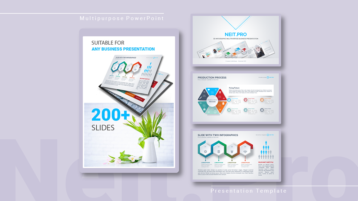 portfolio NEITDesign Powerpoint presentation portfolio 2018 case Promotion professional high design Modern Design