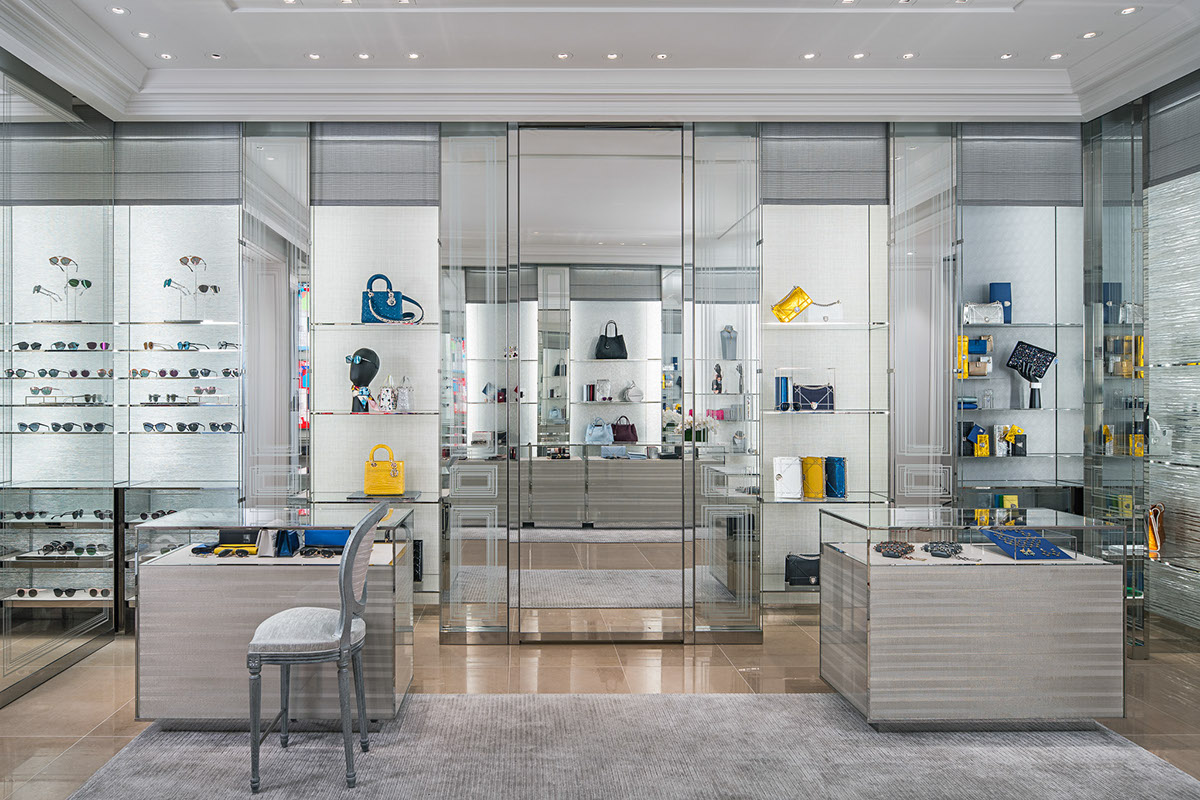 Dior Saks Fifth Avenue saks Toronto Canada interior design  architecture store Retail