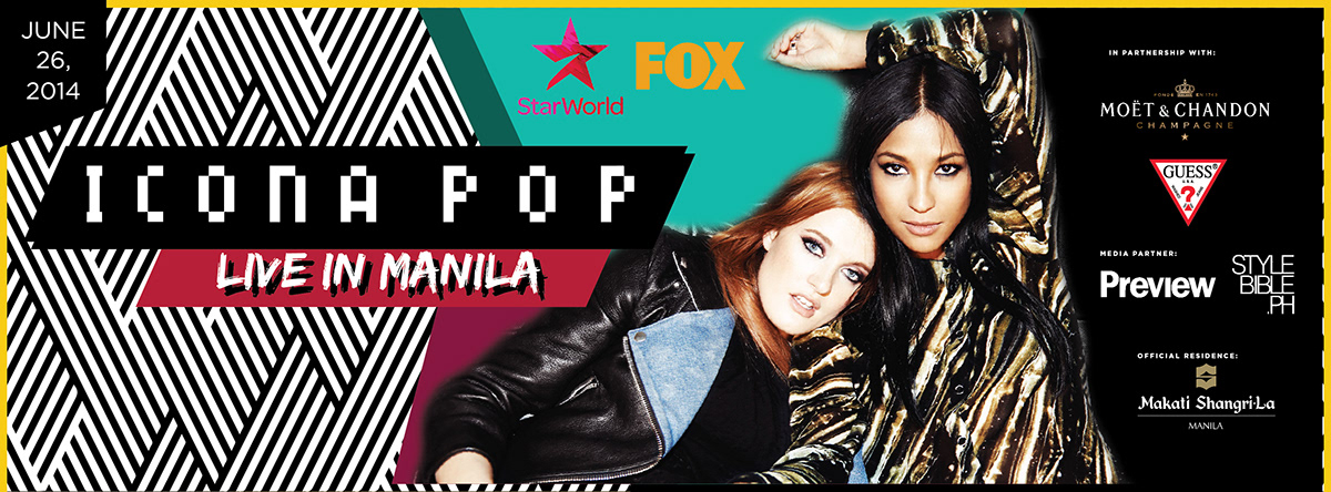 icona pop club party poster flyer