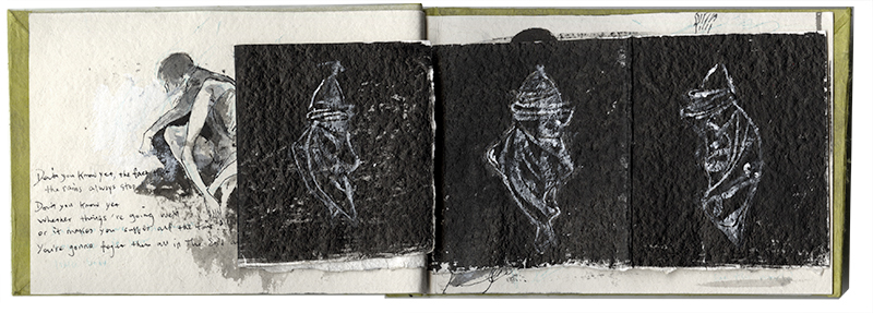 handmade book chrysalis ink
