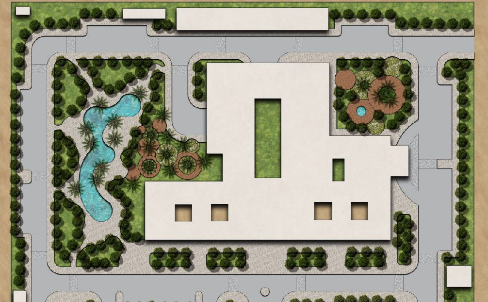 architecture garden hospital Landscape Landscape Design Mauritania mauritanie Nouakchott Urban Design urbanplanning