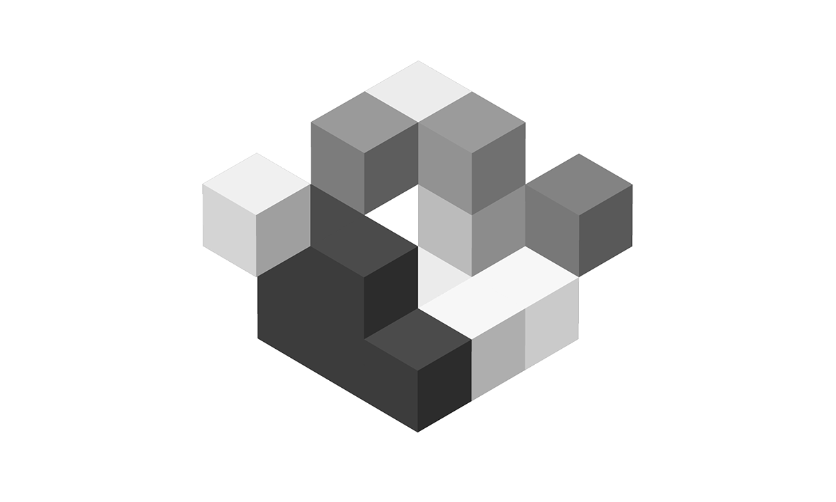 logo Logo Design blocks 3D 3d logo colors block geometric geometry