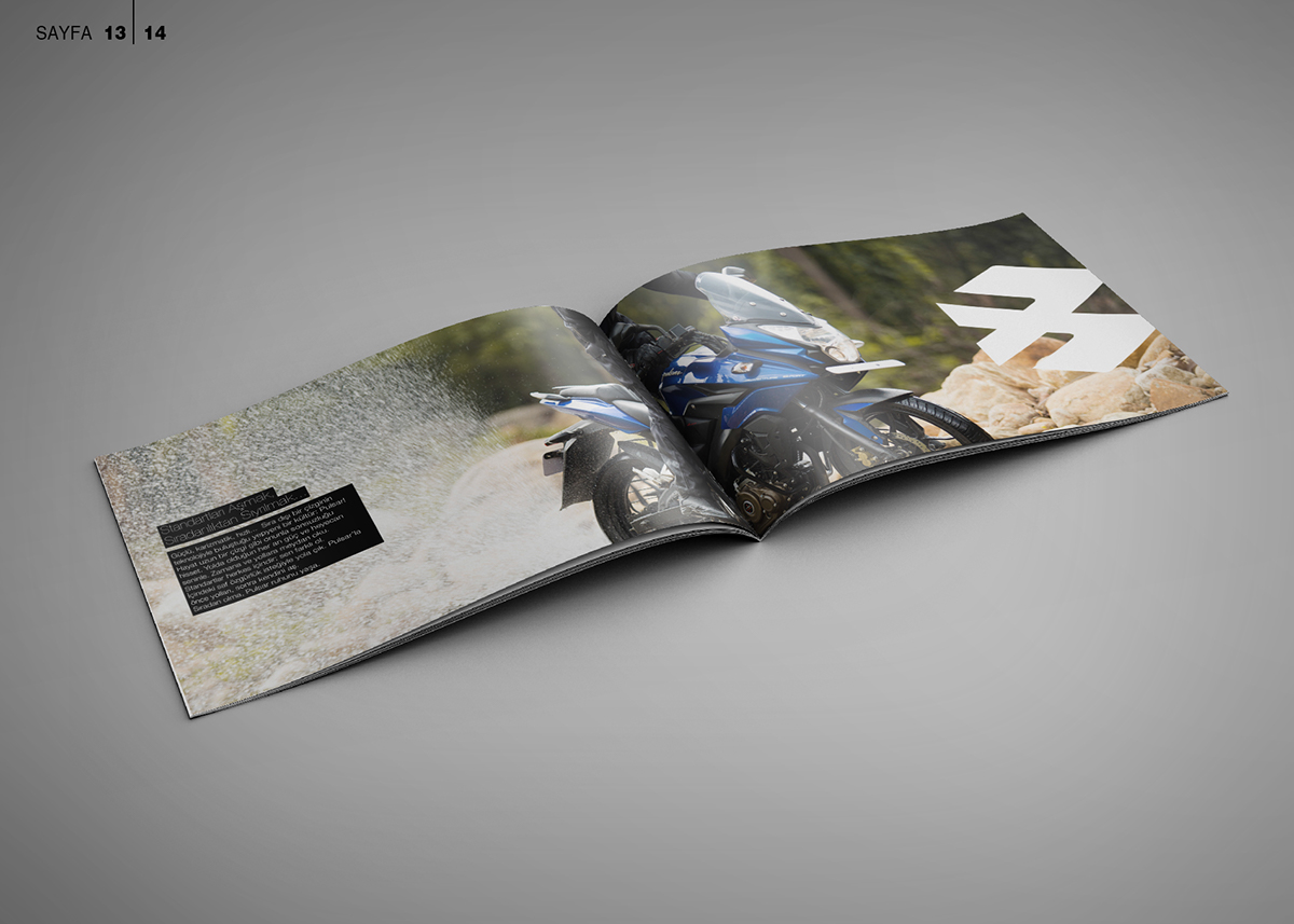 motorcycle bajaj Pulsar Layout brochure