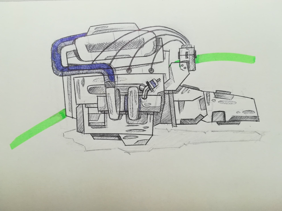 automotive   car design drawings engines sketches turbo
