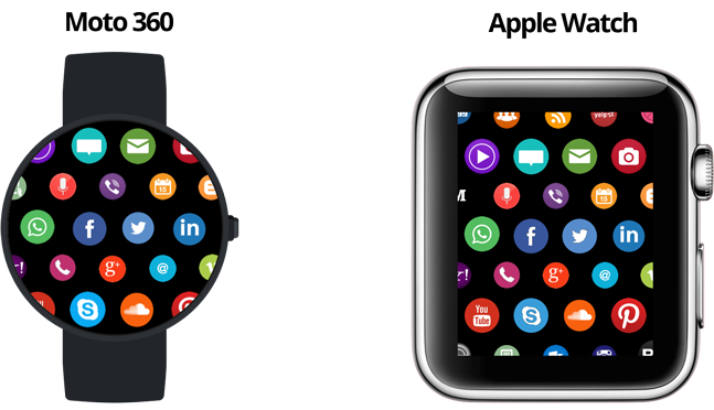 smartwatch watch smart watch home screen concept UI apple watch Moto 360