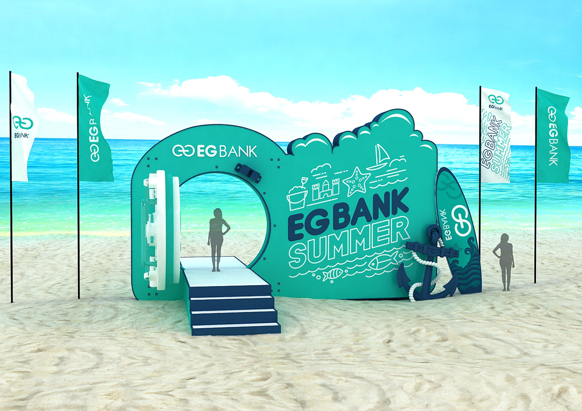 EG BANK Beach Branding :: Behance