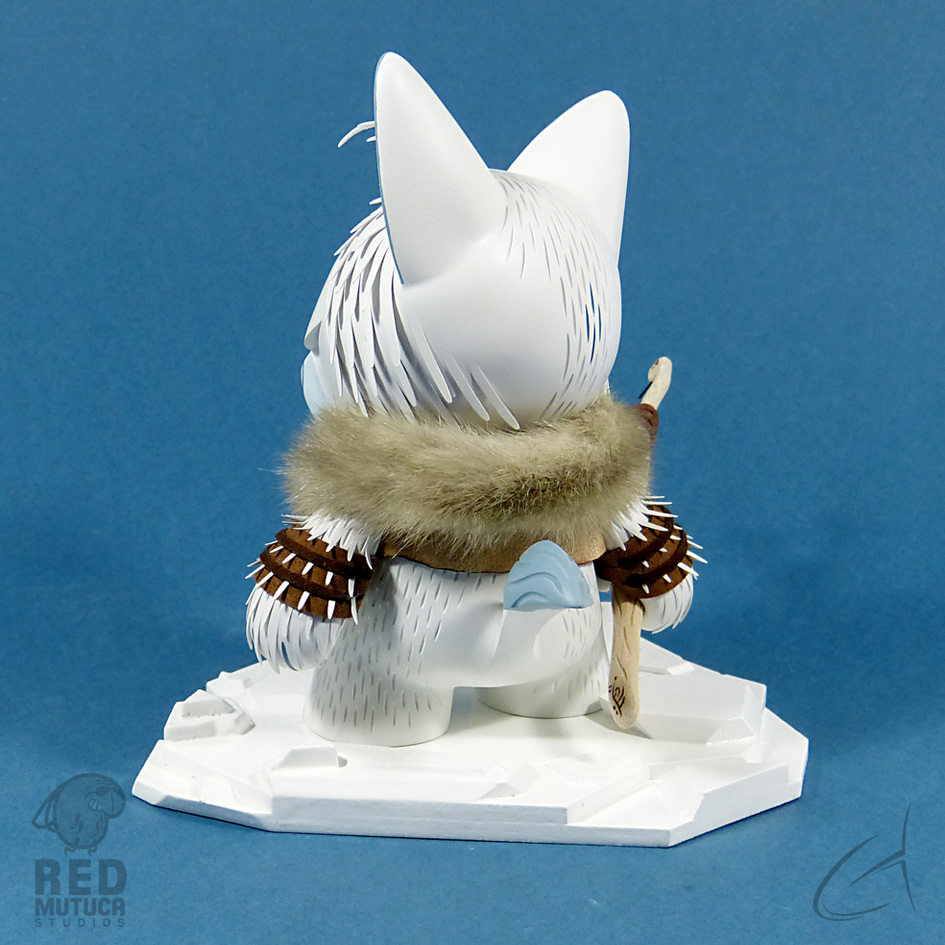 art toy vinyl toy custom toy wolf Inuit fonzo ice