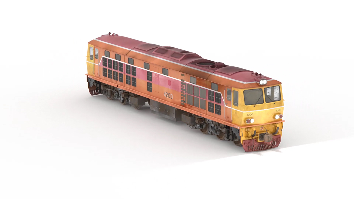 locomotive Thai Alsthom 3D model