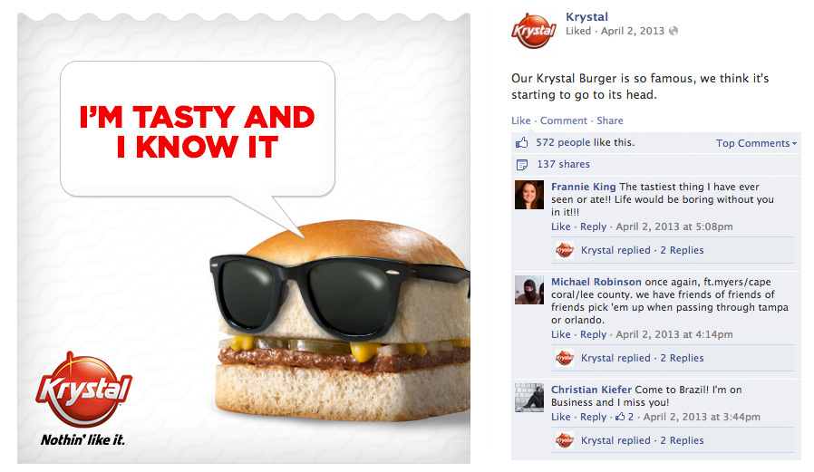 krystal burger restaurant Website Responsive mobile
