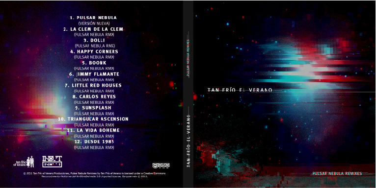 Tan Frio el Verano post-rock musica Remixes venezuela Album cd diseño Space 