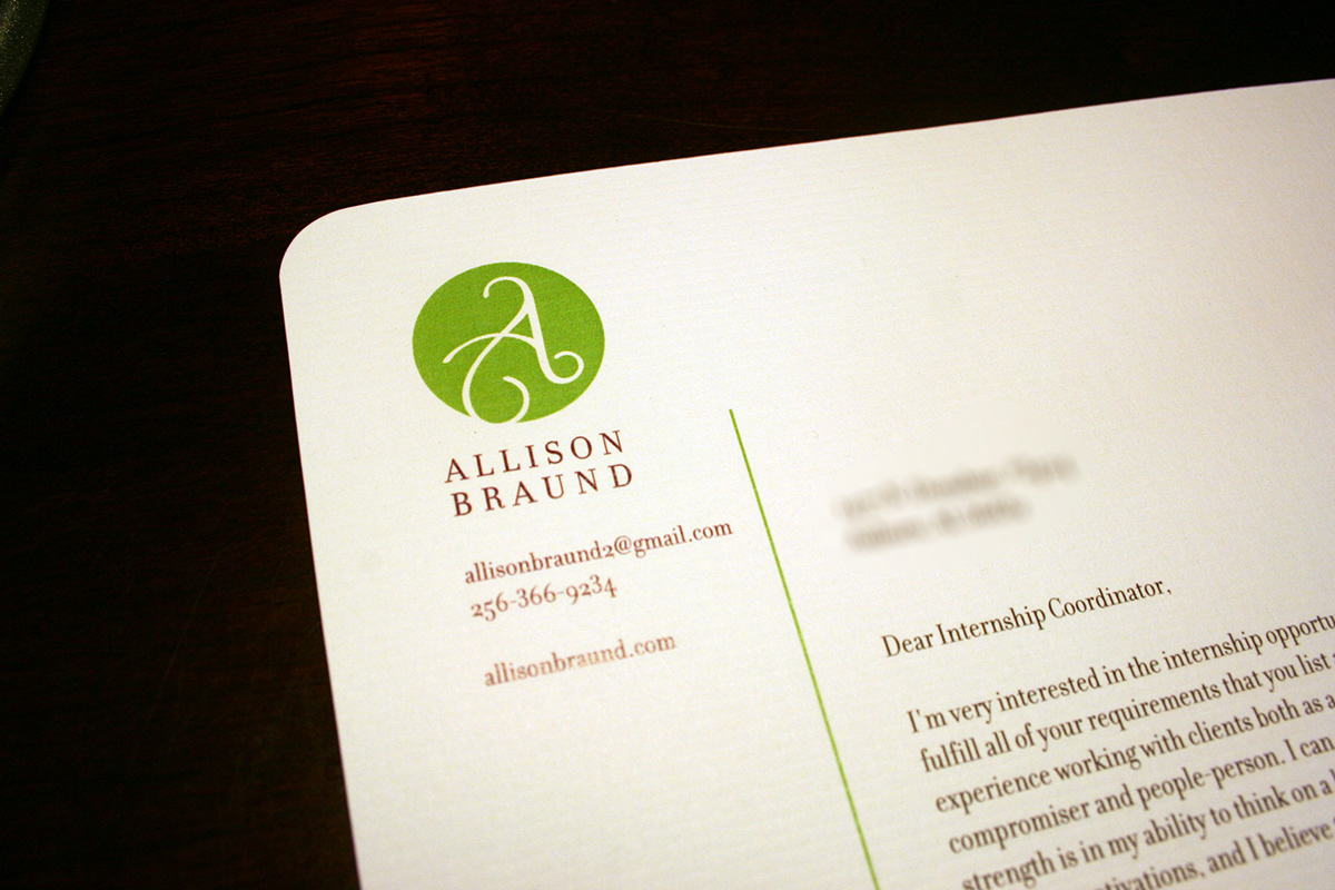 self identity ID Personal Brand green elegant Stationery business card envelope Mini Portfolio
