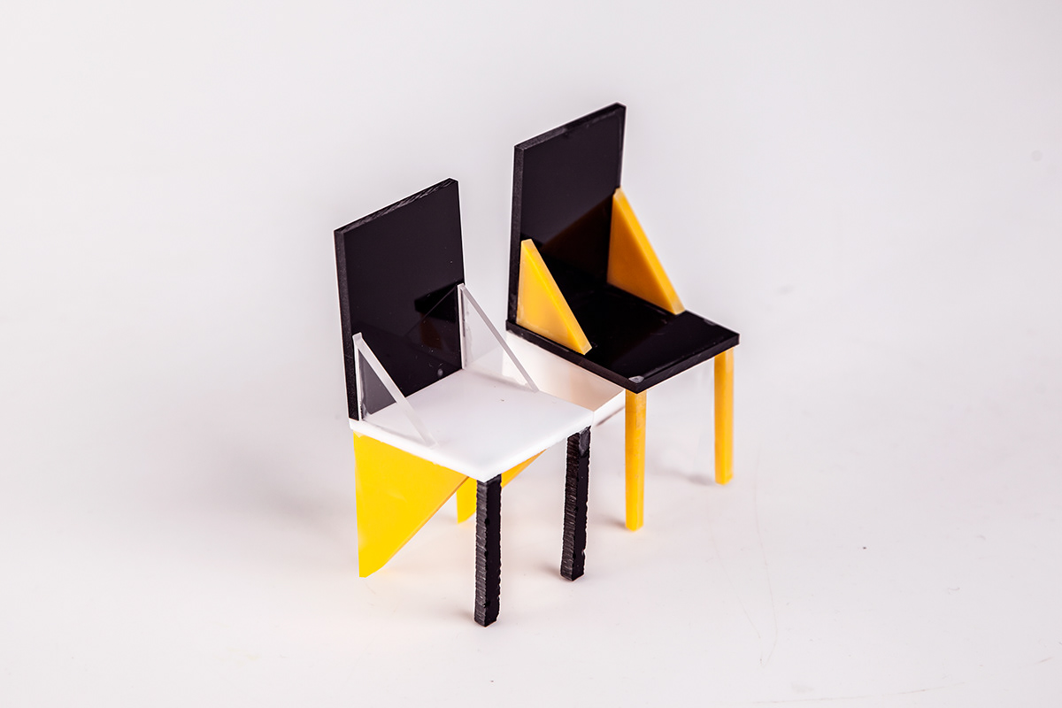 cadeira acrilico acrilic chair geometri