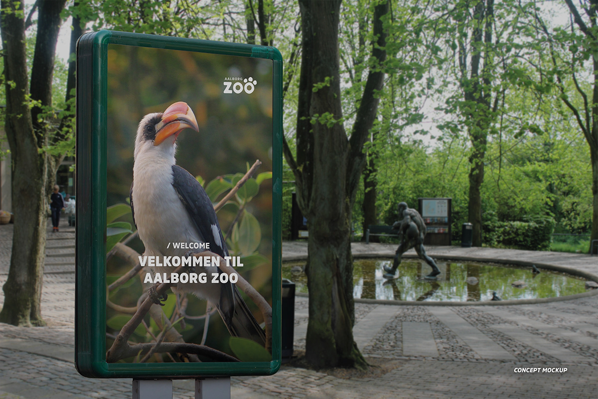 Aalborg Zoo Brand Design city Digital billboard digital signage Nature Outdoor Signage visual identity zoo
