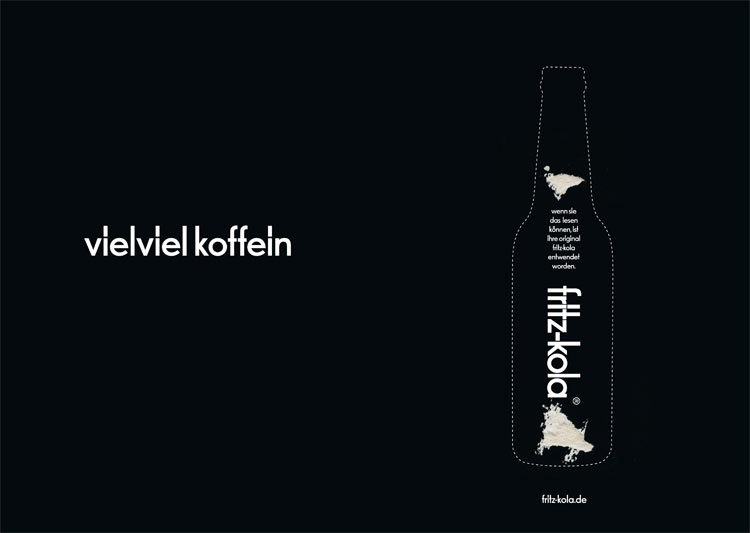 fritz-kola germany coke Rocket & Wink design new colour monster faces crazy over the edge