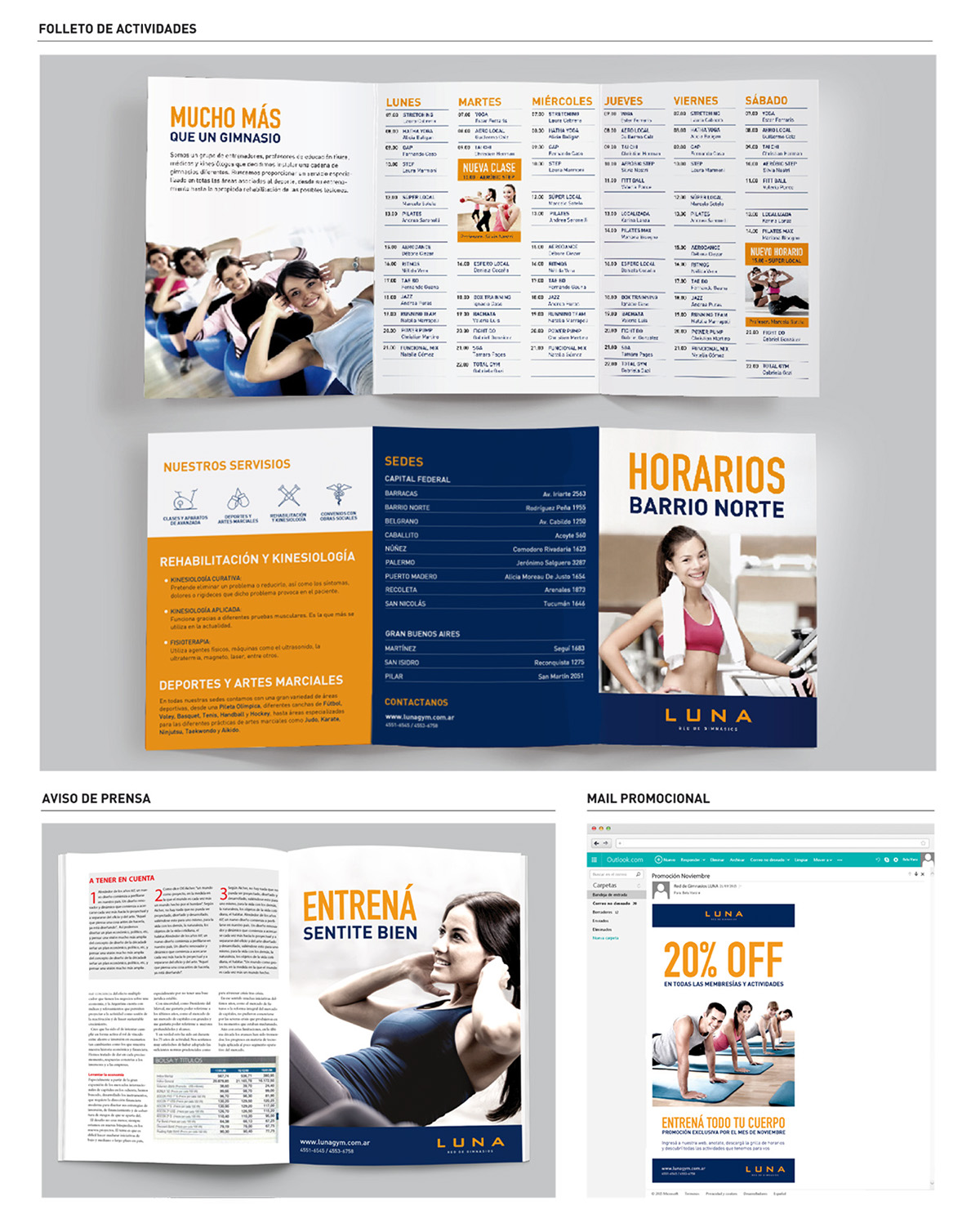 diseño institucional identidad gym fitness kinesiologia sport rehab diseño de marca