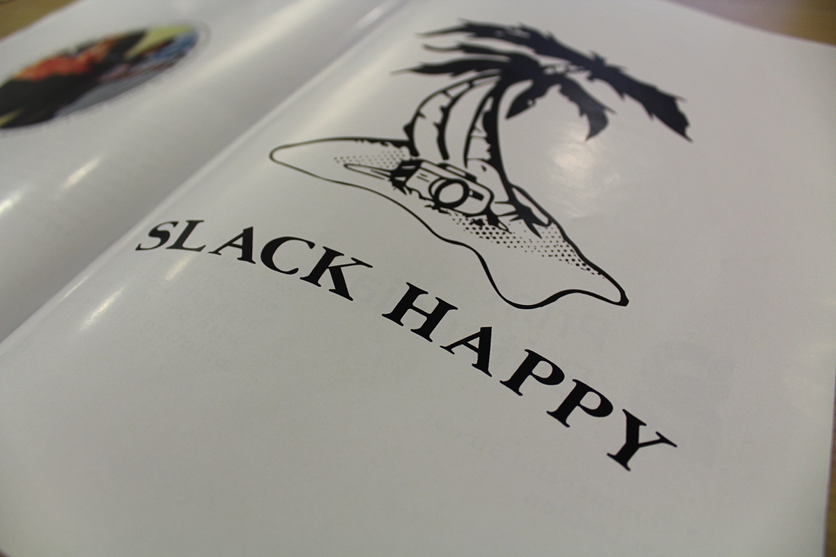 slack happy Zine  print publication