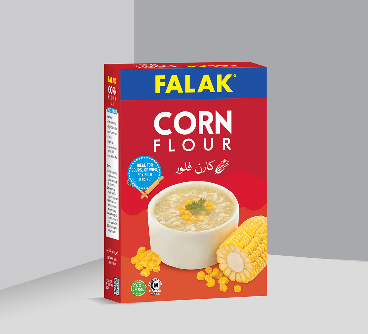 CORN Flour Packaging packaging design Brand Design packaging mockup Mockup Corn Flour packaging Falak Corn Flour