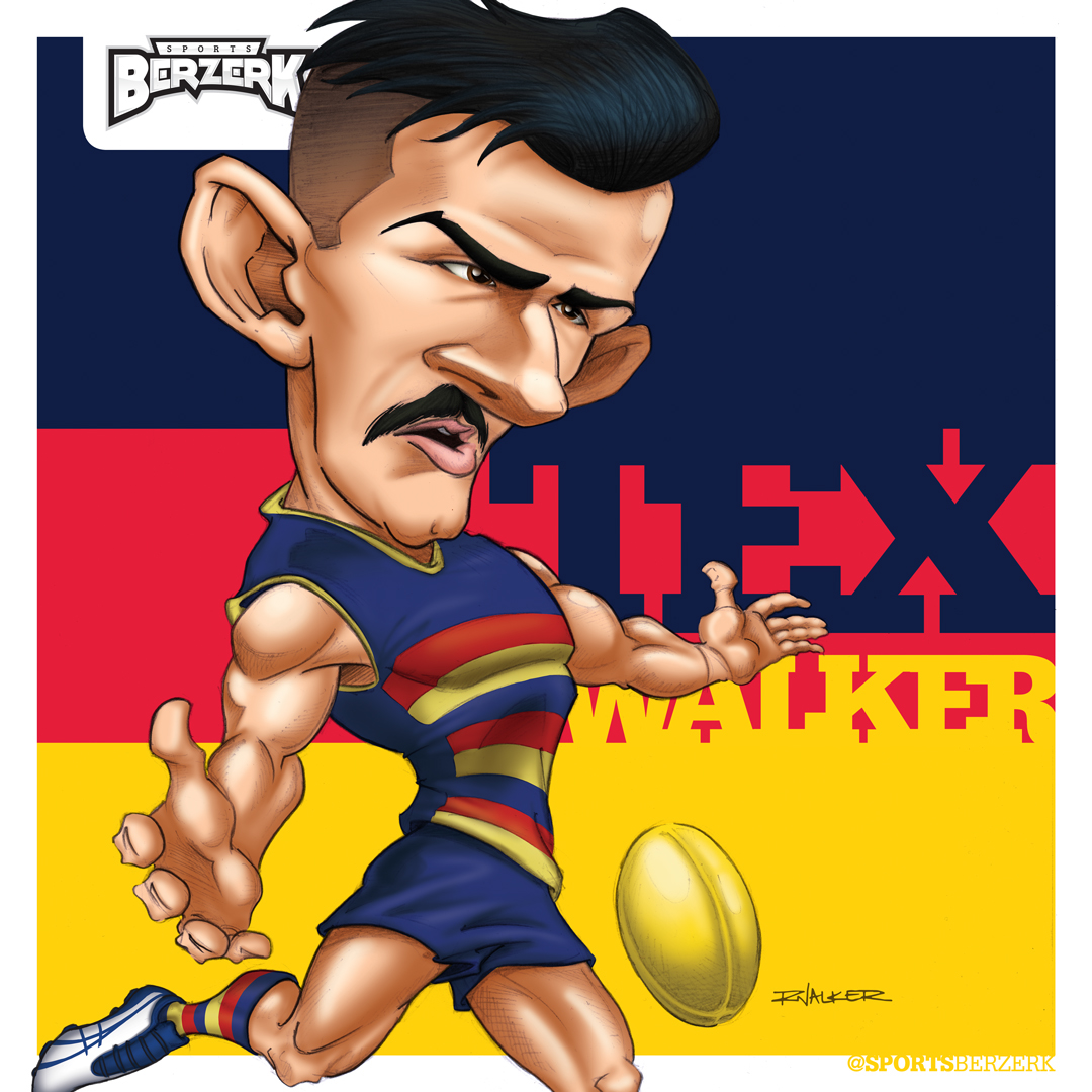 afl sport caricature   Australian Rules Footbal Sports Players