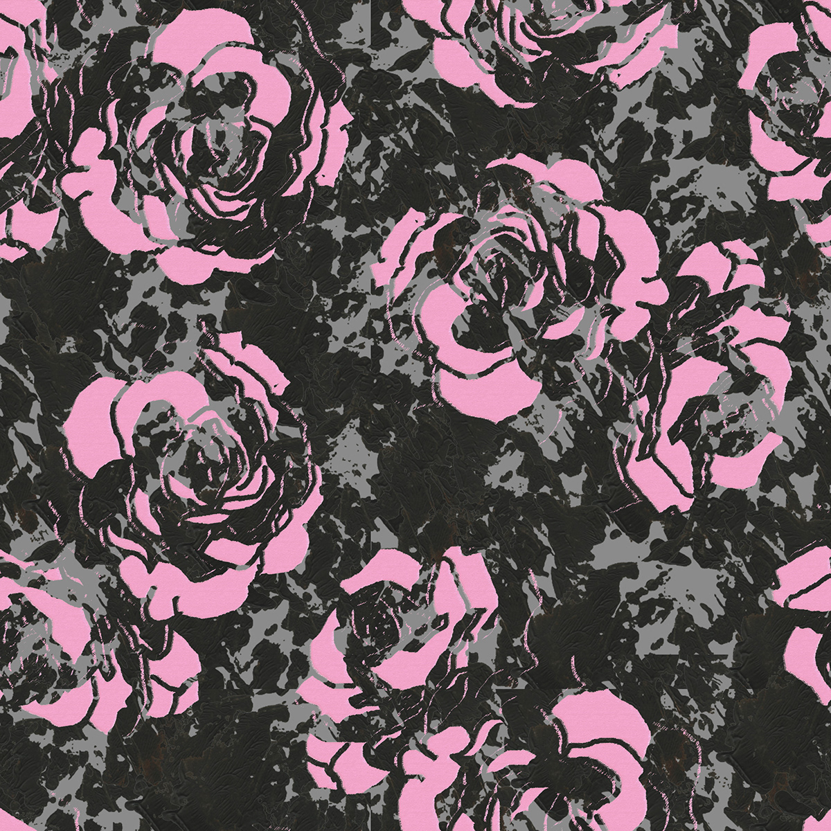 Repeat Pattern SCAD florals abstract print and pattern rose design