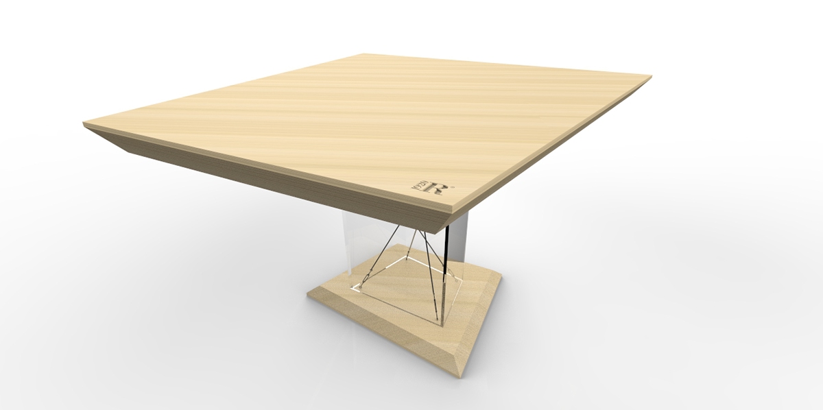 wood riva riva1920 table tavolo legno vetro design progetto