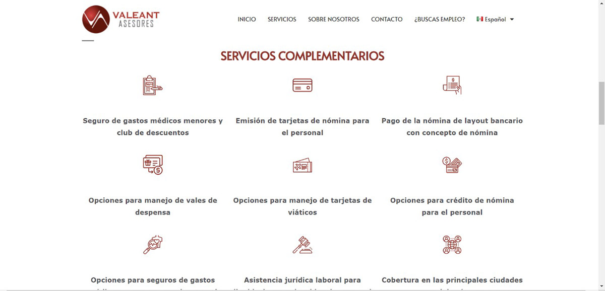 Diseño web pagina web sitio web