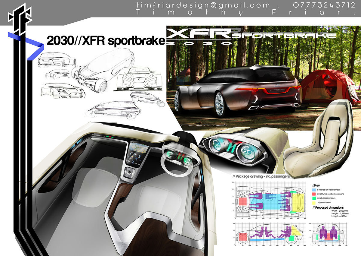 automtive portfolio design Transport Render