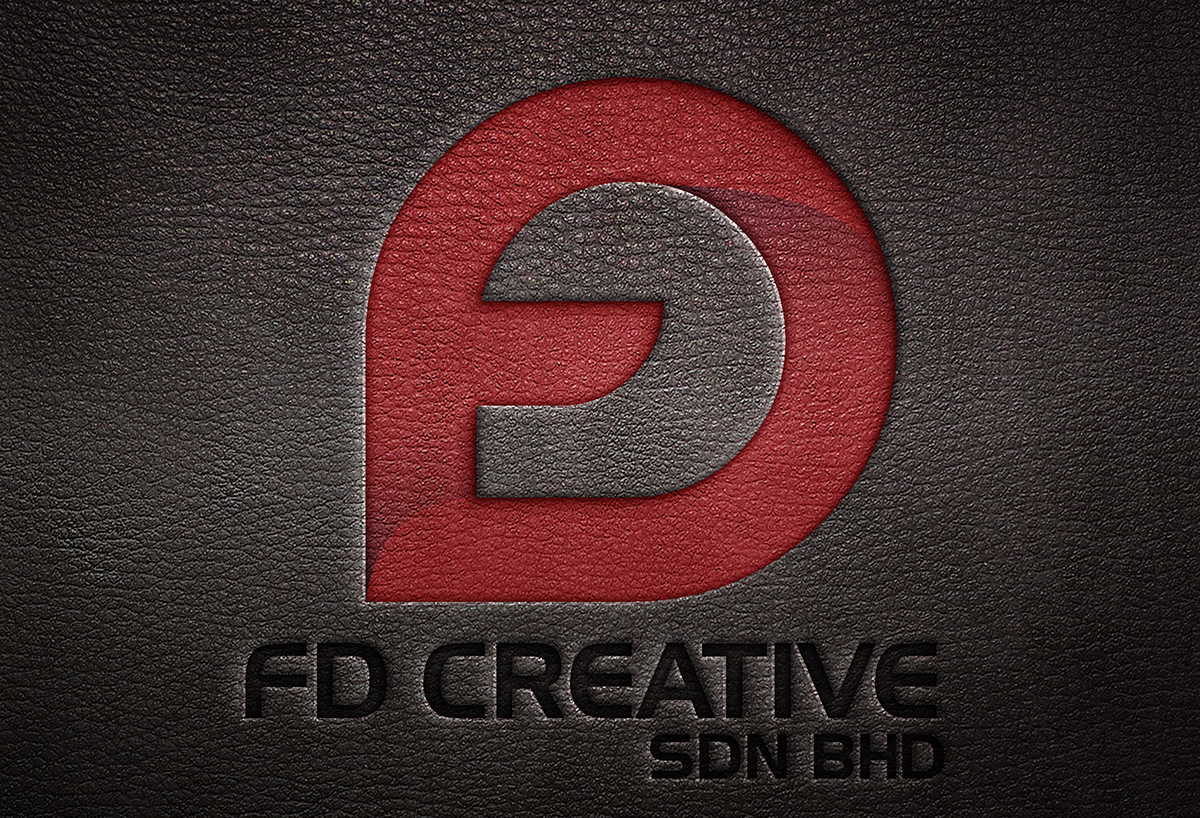FD creative logo Logo Design development red White black corporate idea inspiration logos Logotype logofolio malaysia