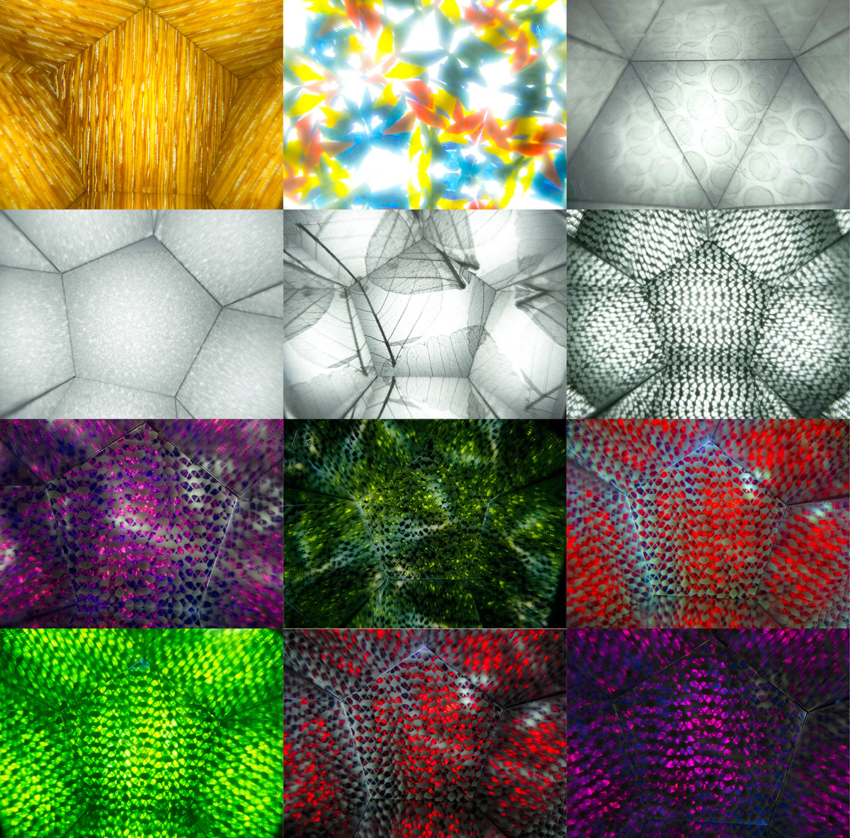 100% Materials 100% Design singapore light materials experimental Exhibition  kaleidoscope