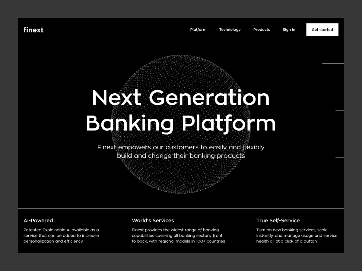 Bank black clean finance financial Fintech money simple Web Design  White