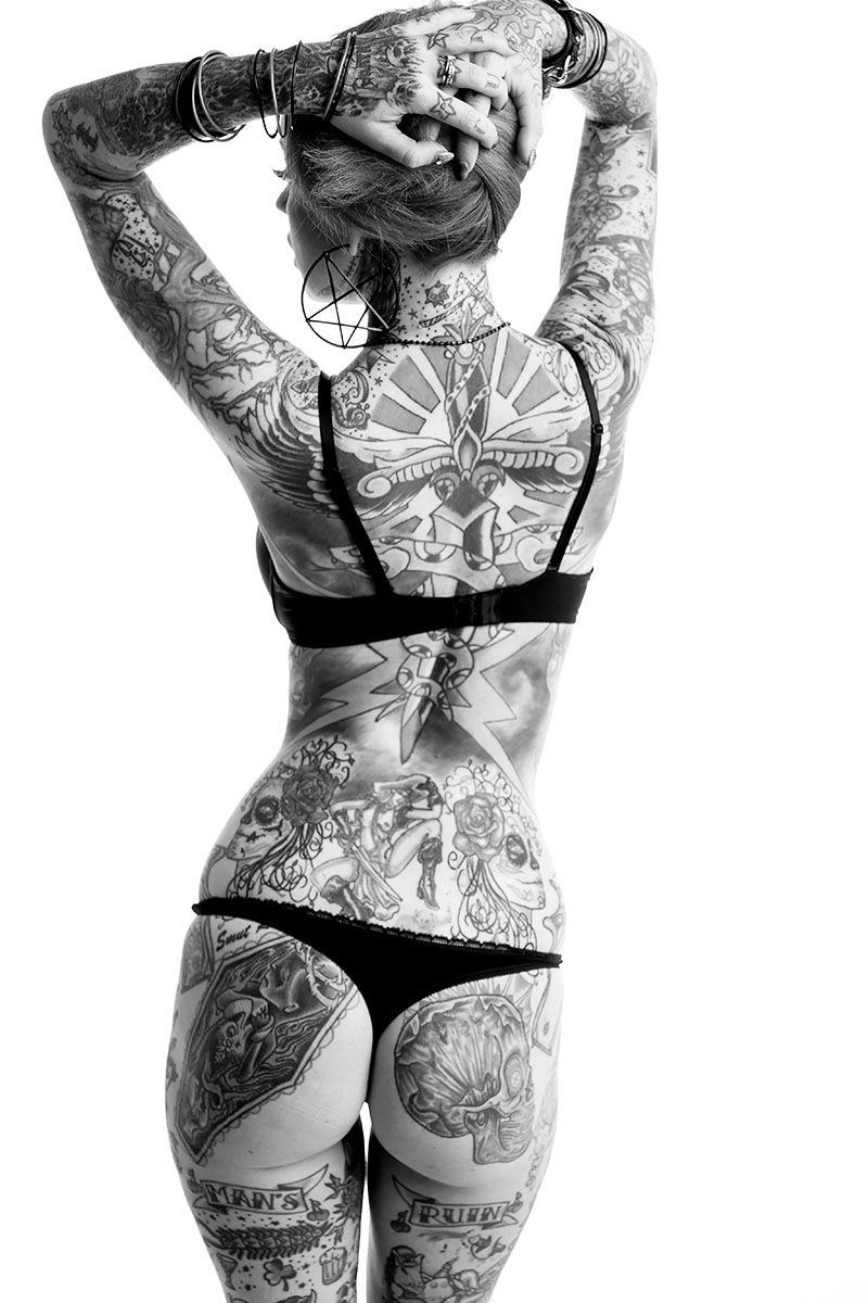 portraits photograph black and white tattoo ink BW Portraits tattoos