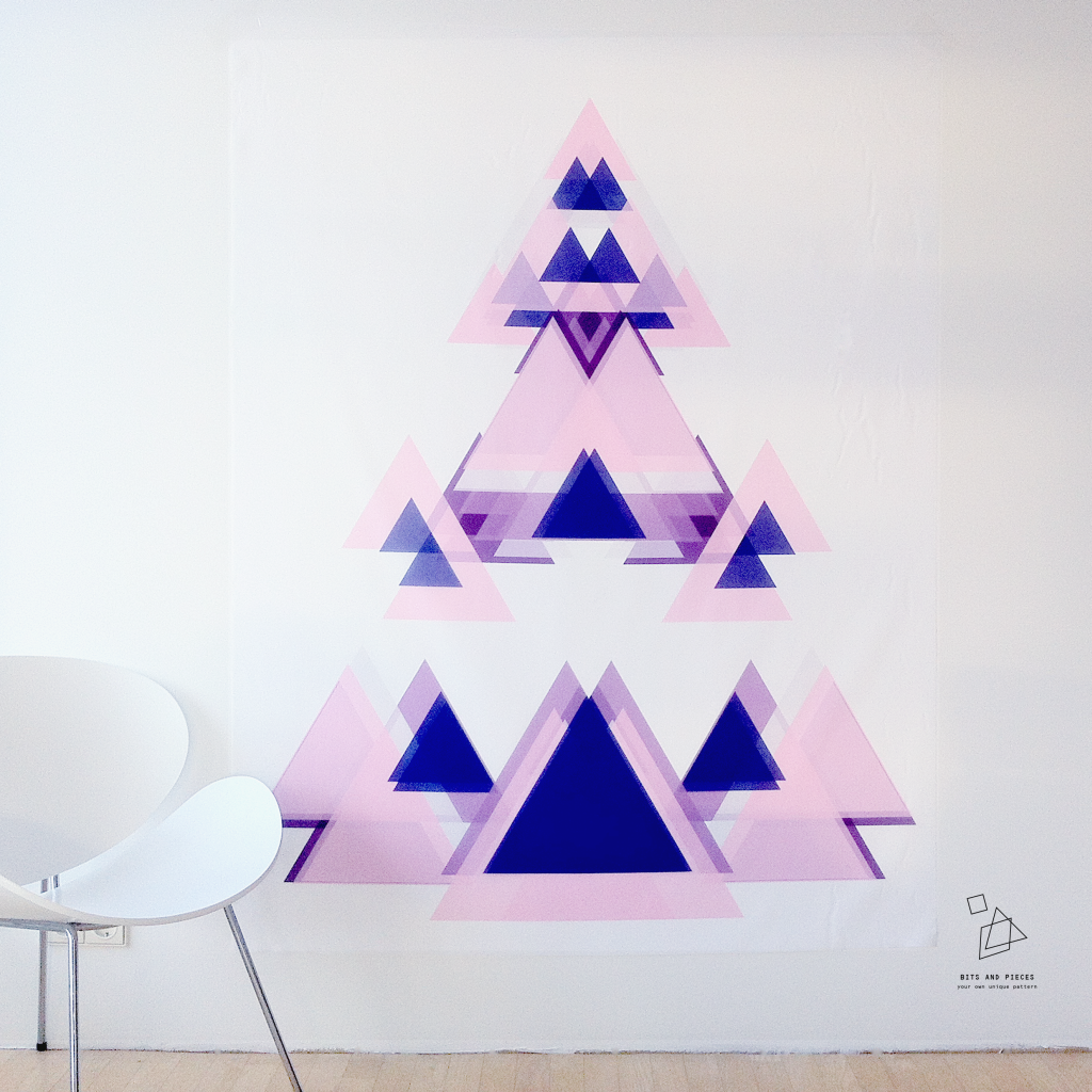 application christmas Tree generative design Patterns print Textiles gift