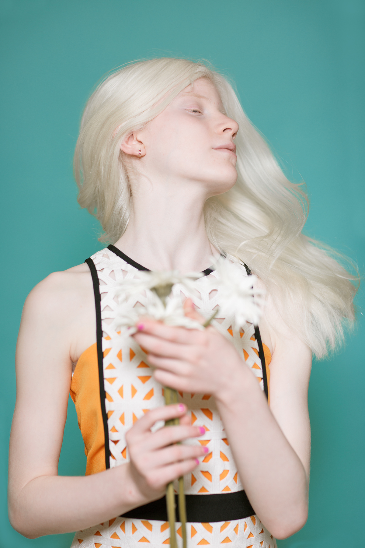 Edvina Meta Genti Minga albino MSGM editorial fashion editorial
