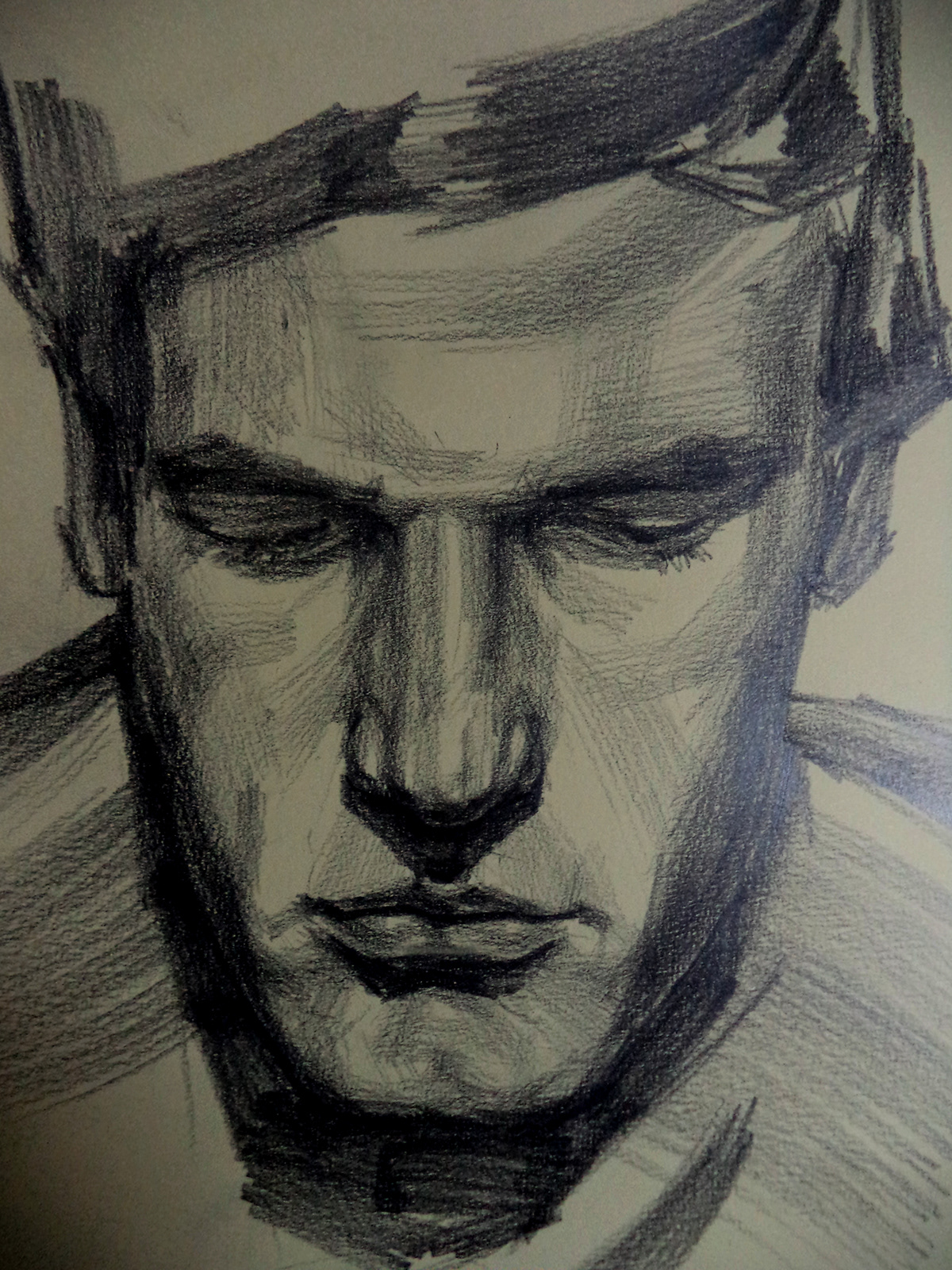 portrait suxi pencil sketch