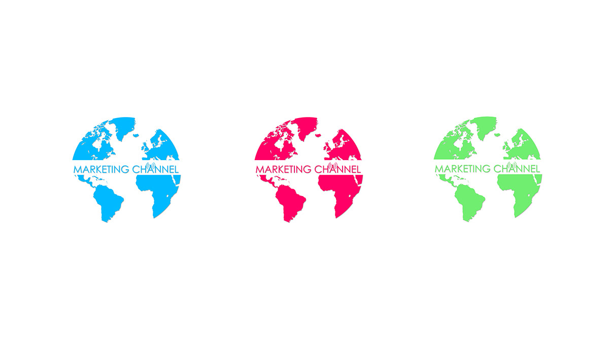 marketing   Channel logo design pink world antena