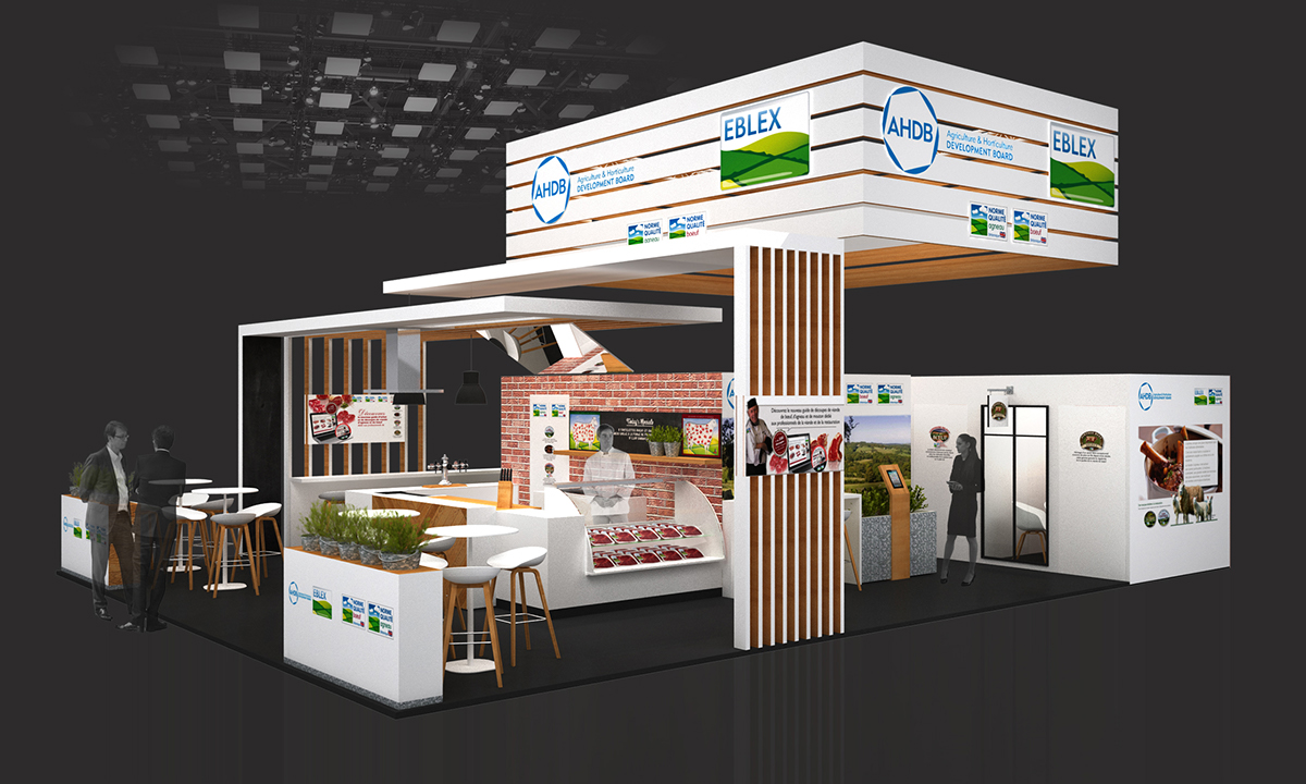 SIRHA2015 AHDB Stand 3D Event booth