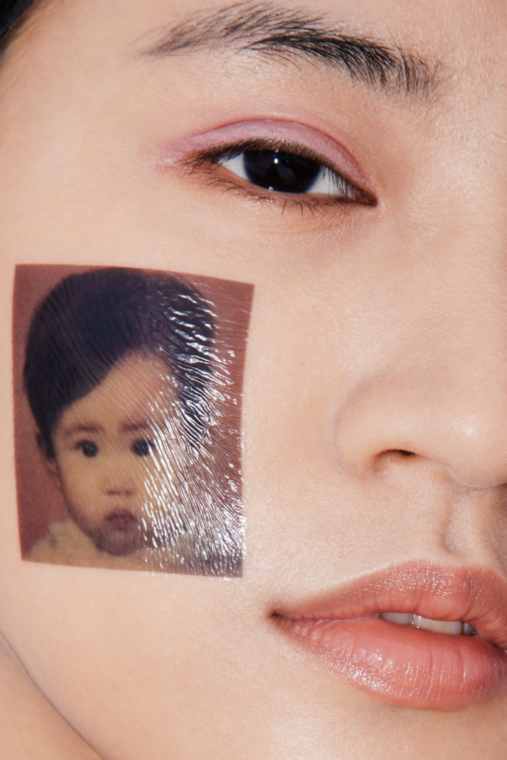 sticker face Young New York fashion photography potrait