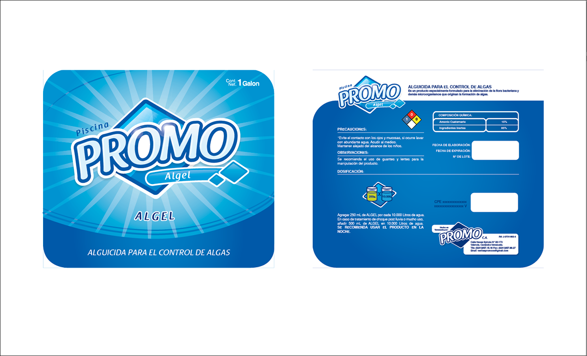 promo clean detergente limpieza etiquetas marca
