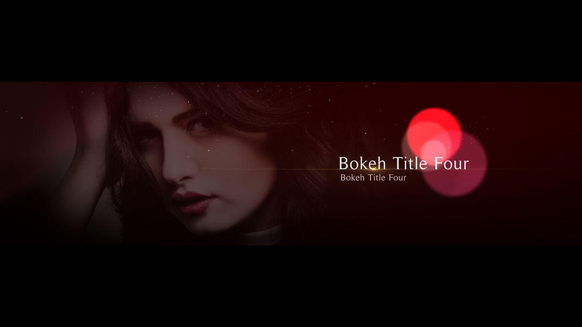 template aftereffects bokeh slideshow golden photograph Fashion  particle red wedding