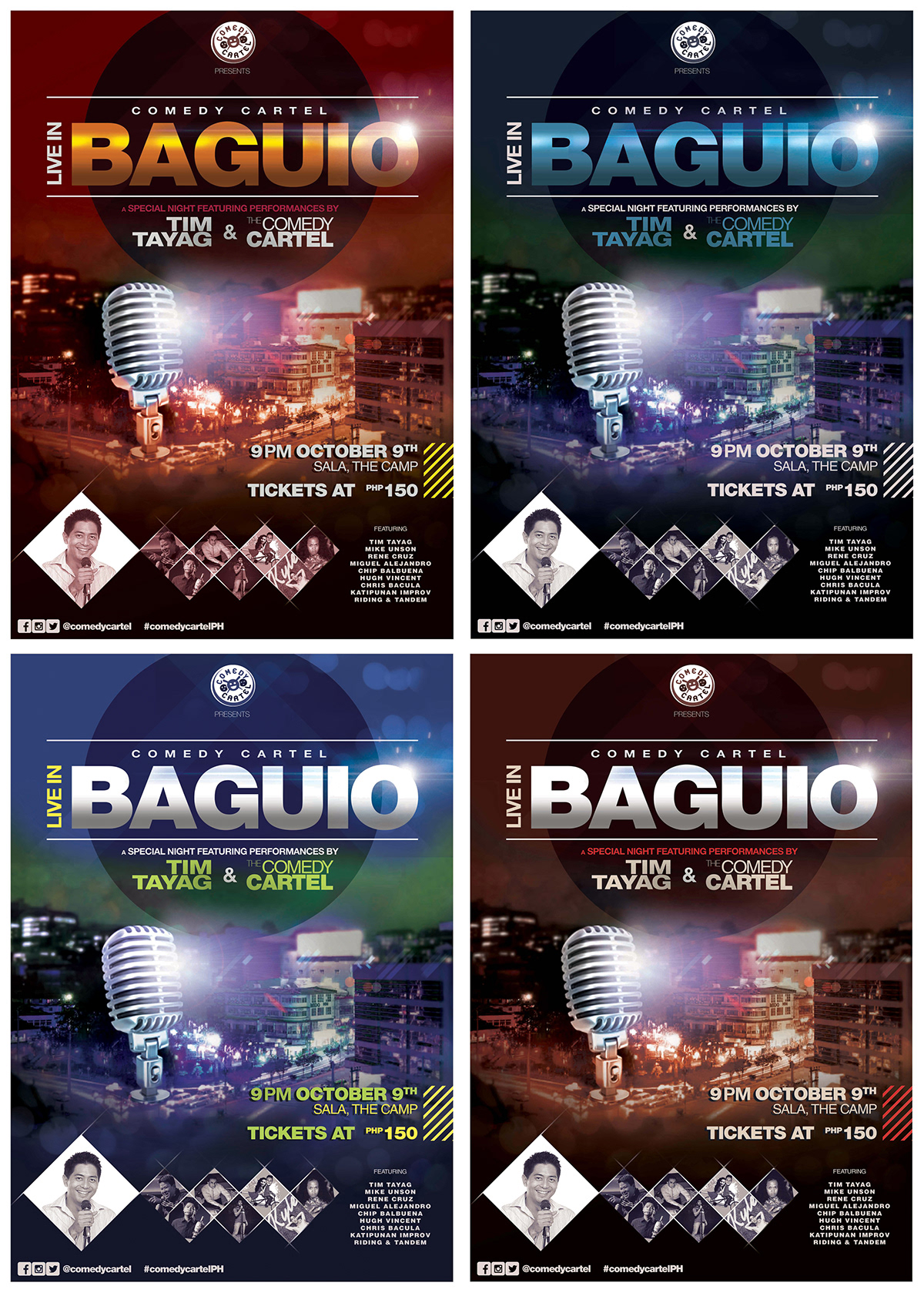 baguio Comedy Stand up comedy  Poster Design philippines Event