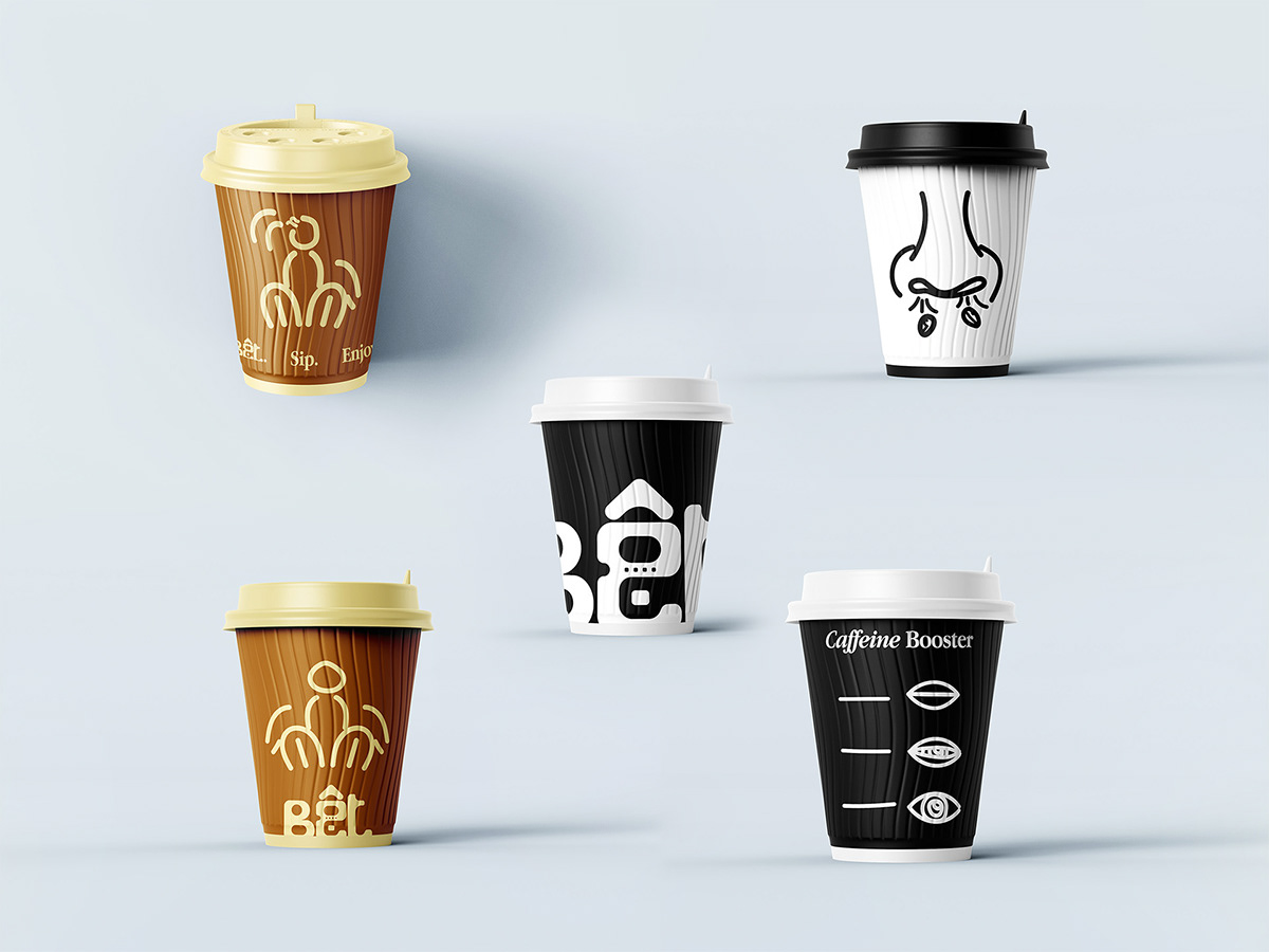 Coffee branding  concept hanoi vietnam shop Packaging brand identity