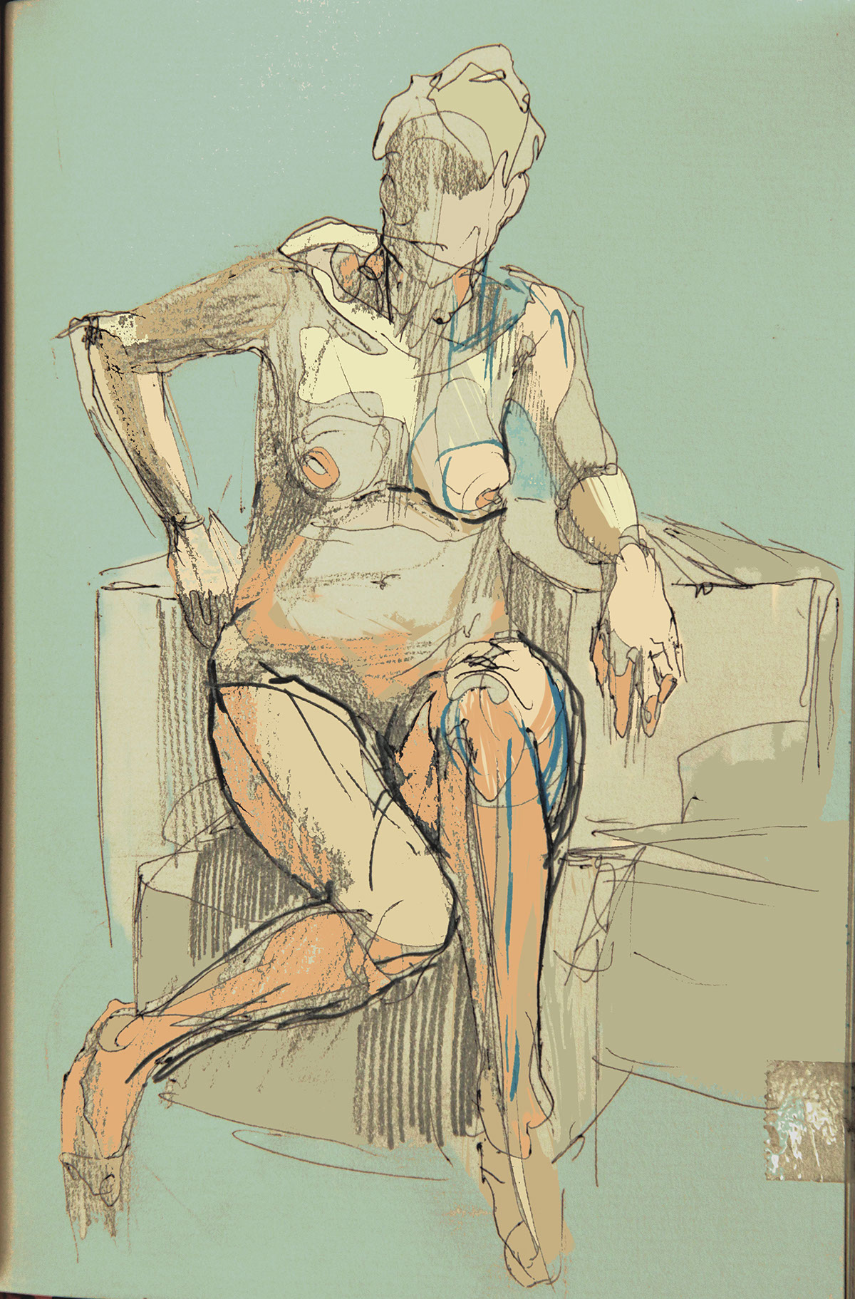 sketchbook sketch line colour nude