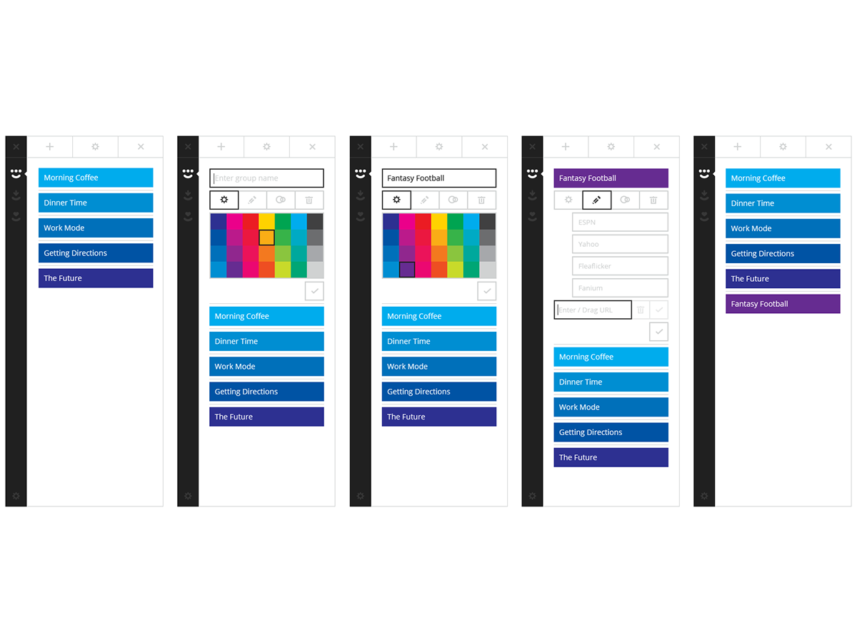ux UI design flat minimal fresh colorful friendly brand Identity System