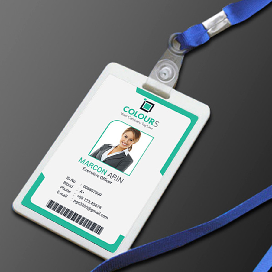 modern id card business id card School Id Card Office ID Card corporate id card news id card