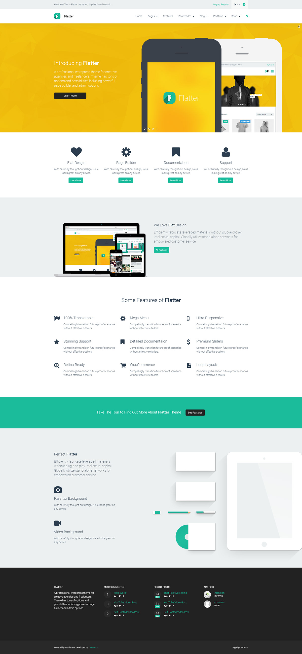 Website Webdesign business corporate flat Responsive clean modern wordpress theme