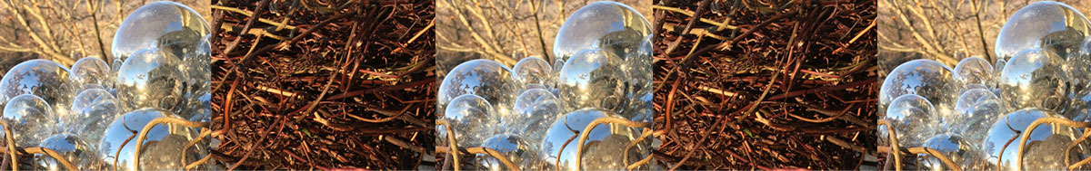 nest Nature vines wrought iron Vintage ornaments glass ornaments