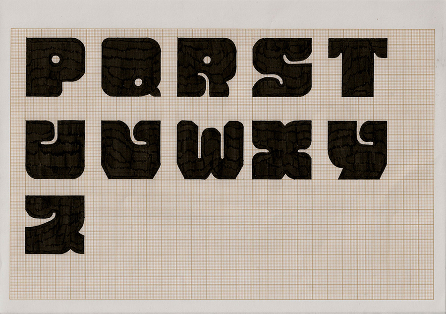 sidewalk stones photographic alphabet poster alphabet austero typography composition fontstruct