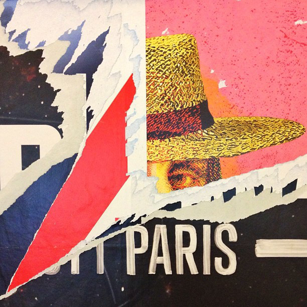 Decollage  tearart  streetart  advertising   Paris poster